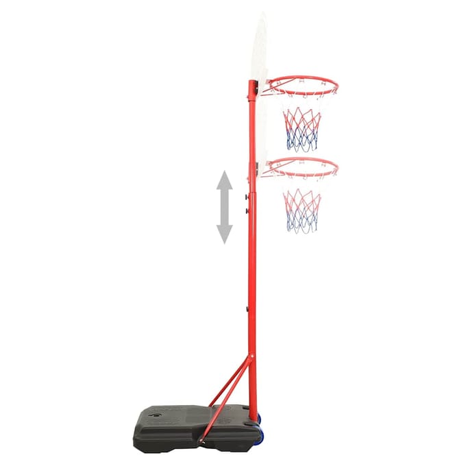 vidaXL - Basketbalset - draagbaar - verstelbaar - 200-236 - cm