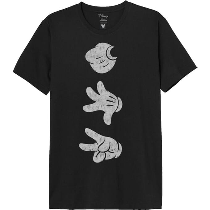 Mickey Mouse Mickey Hands Heren T-shirt - zwart - S
