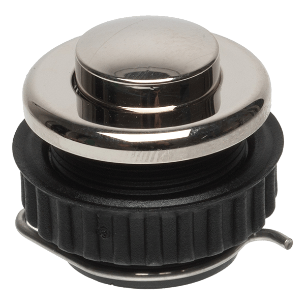 Grothe 62026 Belknop 1-voudig Nikkel 12 V/1,5 A