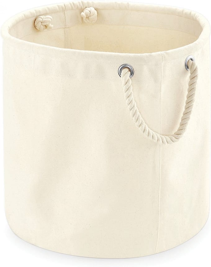 Westford Mill Heavy Canvas Storage Trug WM580 - Natural - S (30 x 30 cm)