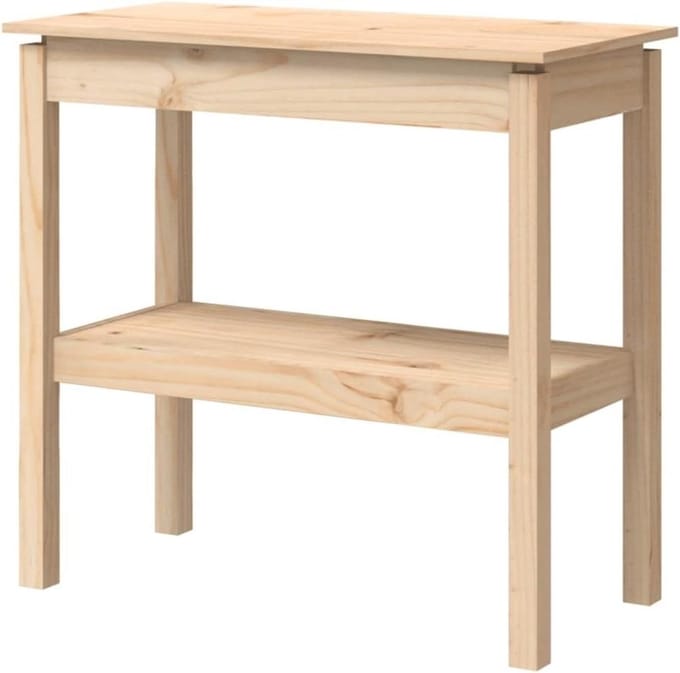 vidaXL Wandtafel 80x40x75 cm massief grenenhout