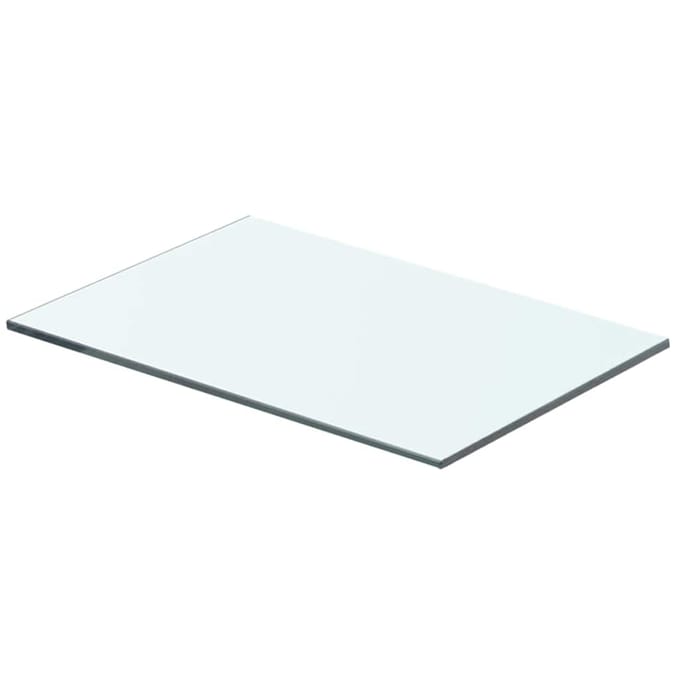 vidaXL - Wandschap - transparant - 40x20 - cm - glas