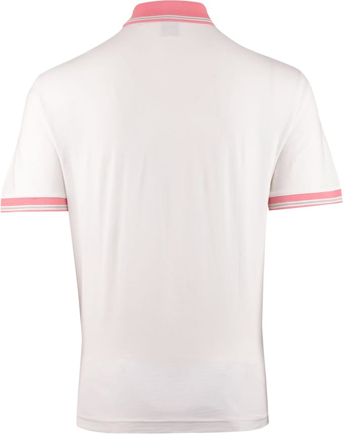 BOSS Orange Pe Blocks poloshirt korte mouw wit