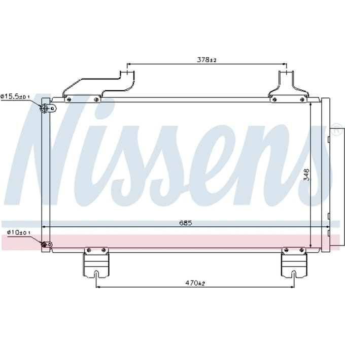 Condensator, airconditioning NISSENS 940114