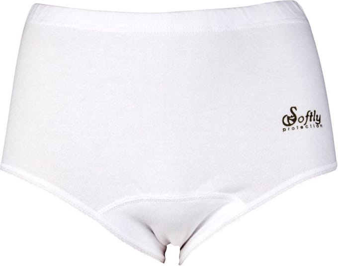Beeren taille slip Julia met badstof kruisje Softly  - M  - Wit