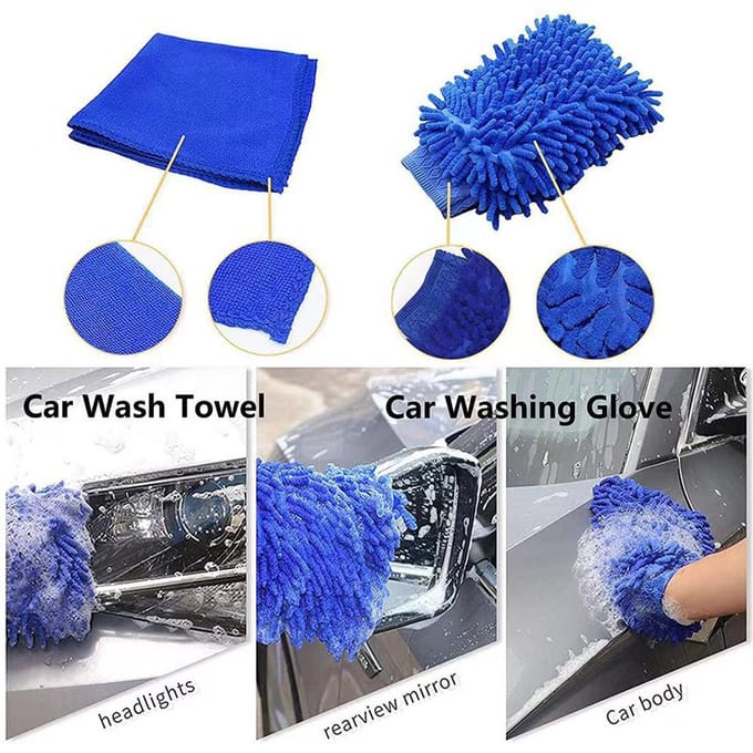27PCS Car Cleaning Brushes Polijstpads Waxen Buffing Sponge Pad Kit Set voor Auto Polijstmachine Buffer veelkleurig