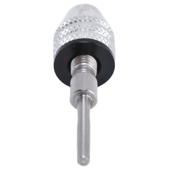 Mandrin de perçage sans clé Adaptateur Convertisseur pour Visseuse à chocs 3 Mors Queue ronde 1/8  0.3?3,4 mm Argent