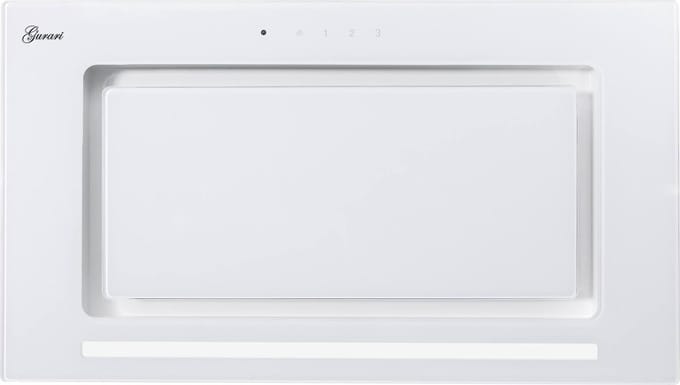GURARI plafondluik GCH E 217 WH 52 Prime N+Koolfilter, inbouw Afzuigkap 60 cm, glas wit, 1000m³/h