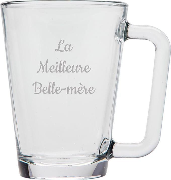Theeglas gegraveerd - 26cl - La Meilleure Belle-mère