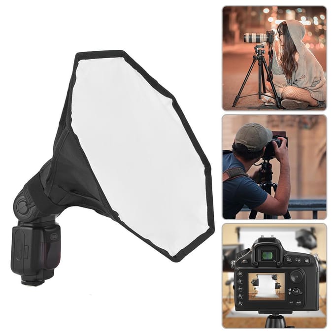 30cm Universele Mini Draagbare Softbox Diffuser voor Flits Speedlite Speedlight
