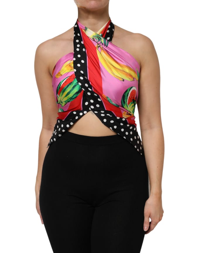 Fruit Print Haltertop