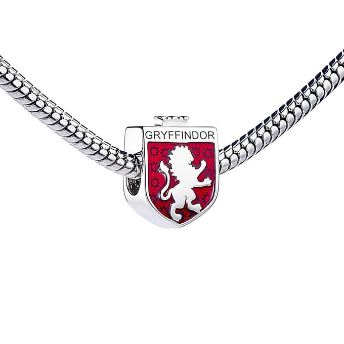 Harry Potter Sterling Silver Gryffindor House Shield Spacer Bead