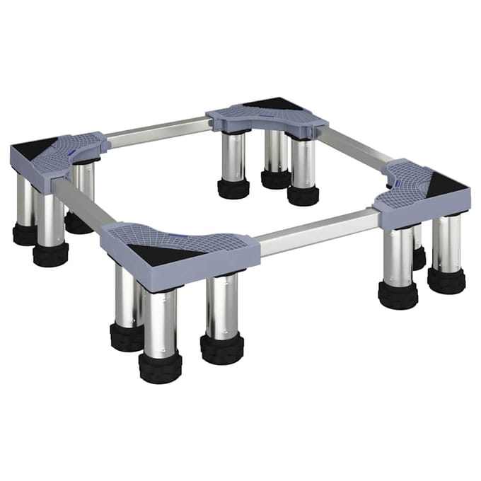 vidaXL - Wasmachinebasis - Grijs - 67 - x - 67 - x - 21.5 - cm - Roestvrij - staal