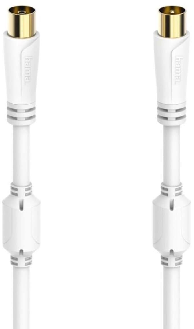 Hama Antennekabel Coaxstekker - Coaxkoppeling Verguld 1,5 M 100 DB