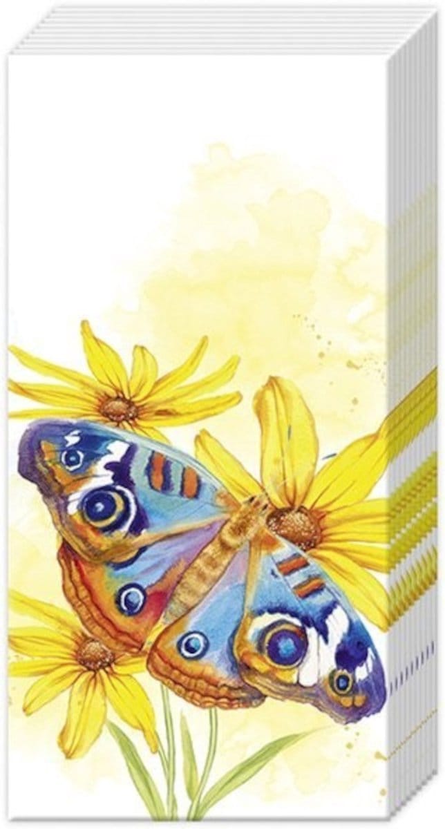 Zakdoeken Garden Beauties - IHR - 21x21 cm