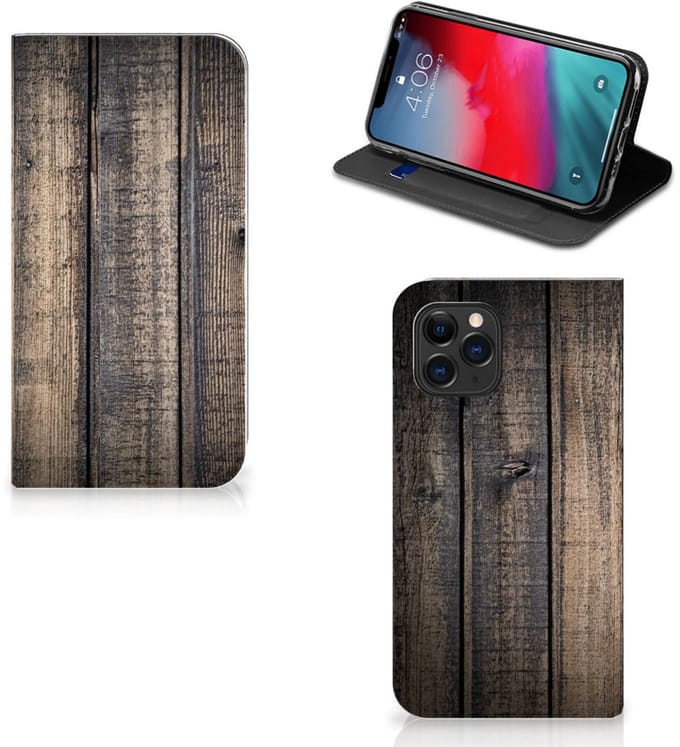 Apple iPhone 11 Pro Book Wallet Case Steigerhout