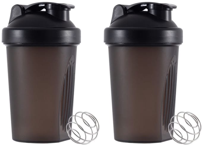 LISM-Klassieke ringvormige shakerbeker met roerbal, waterfles en drinkfles.