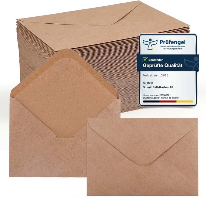 Witte Enveloppen B6 (17,6 x 12,5 cm) - Stevig Papier voor Kaarten en Documenten