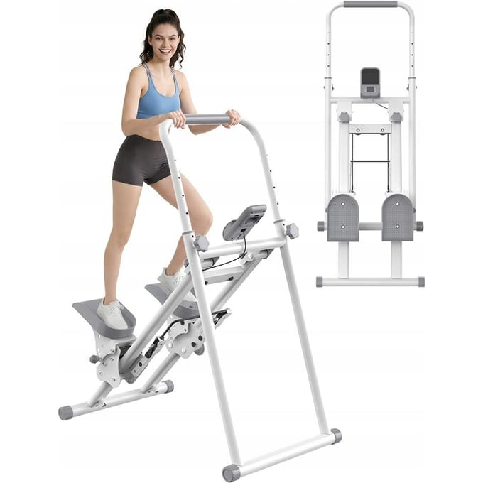 Trap stepper KZYNTH QK7906 met verstelbare home training climber LCD 100KG