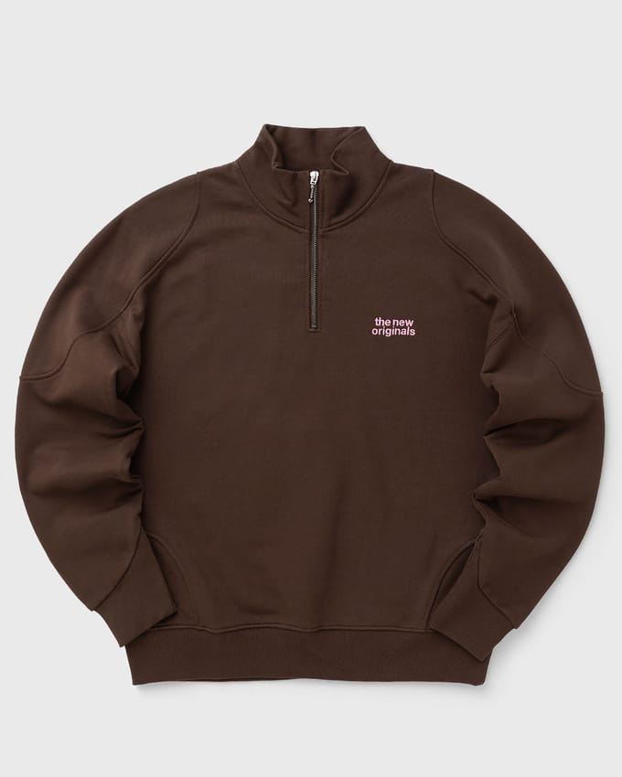 EMBLEM HALF ZIP SWEATER