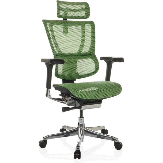 Bureaustoel / Directiestoel ERGOHUMAN SLIM GEN2 Netstof groen hjh OFFICE