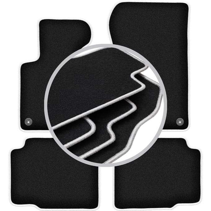 CARLUX-SILVER automatten voor: BMW 3 E36 compact, coupé, sedan, stationwagen, touring (1991-2000)