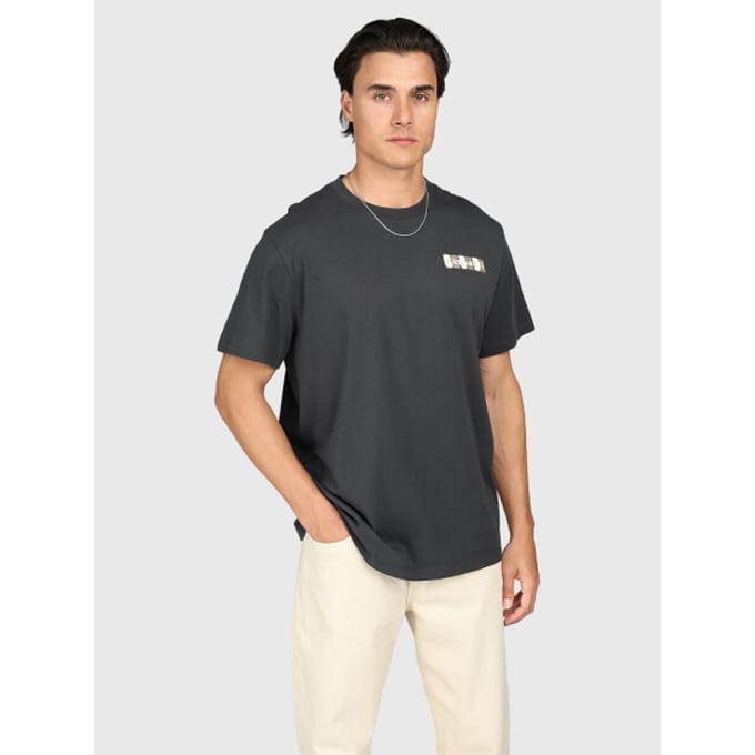 Brunotti - Pietros - T-Shirt Pirate Black - 100% Katoen - Regular Fit - M