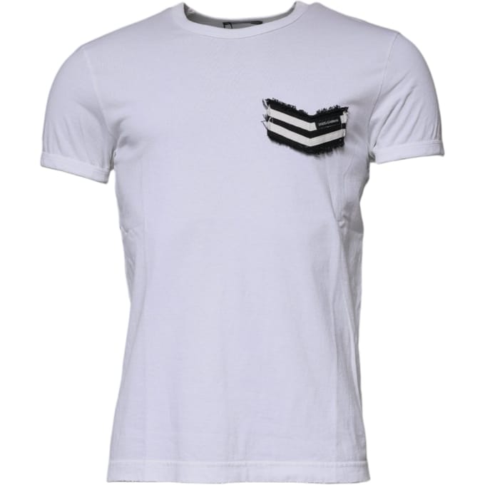 T-shirt met korte mouwen en ronde hals met patchdetails