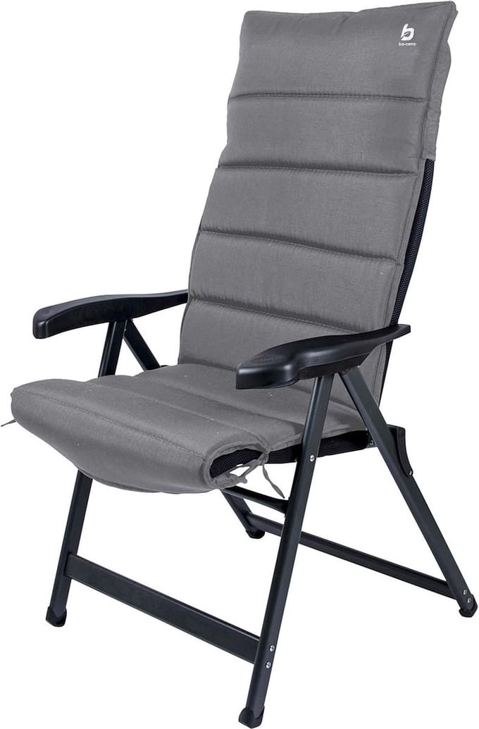 Bo-Camp - Stoelkussen - Universeel - Gepolsterd - Polyester - Grijs