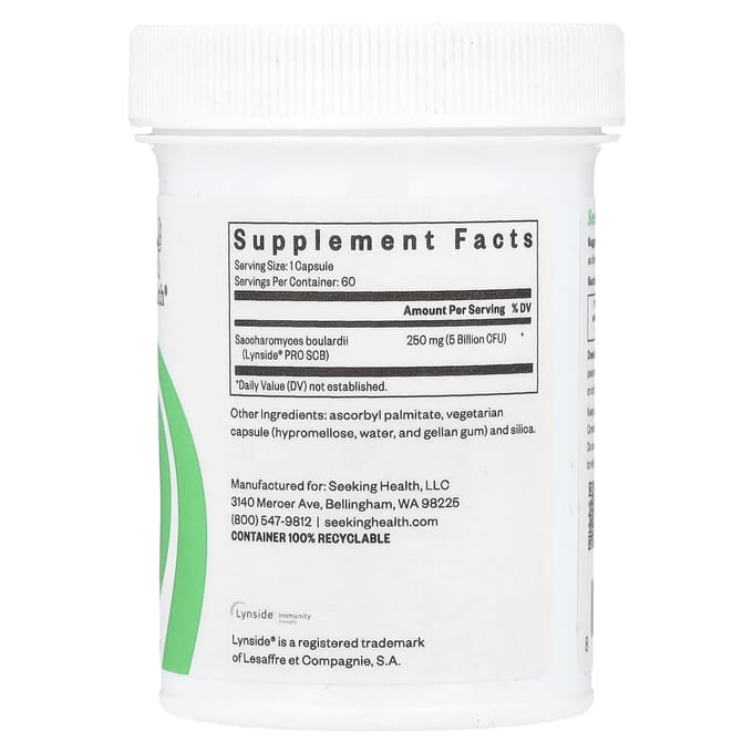 Saccharomyces boulardii, 5 milliards d'ufc, 60 capsules