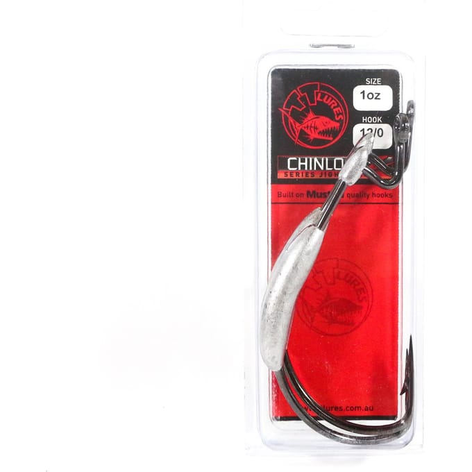 Tackle Tactics TT ChinlockZ verzwaarde wormhaak 1 oz 12/0 2/verpakking (5478)