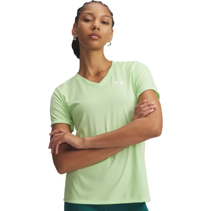 Under Armour Tech Solid T-shirt Dames-groen