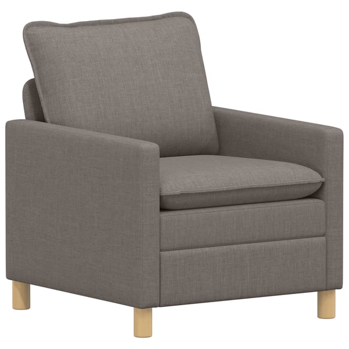 vidaXL - Bank - Taupe - 76 - x - 81 - x - 87,5 - cm - Stof