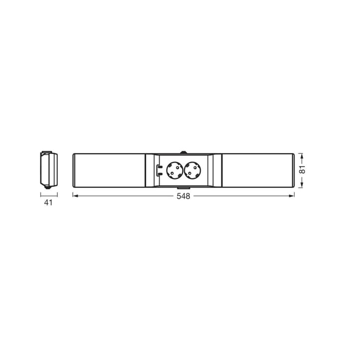 OSRAM LED meubelverlichting Socket zwart 3.000K DIM stopcontacten