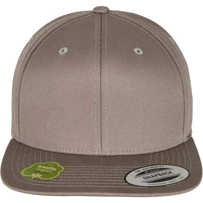 Urban Classics - Organic Cotton Snapback pale grey one size Snapback Pet - Grijs