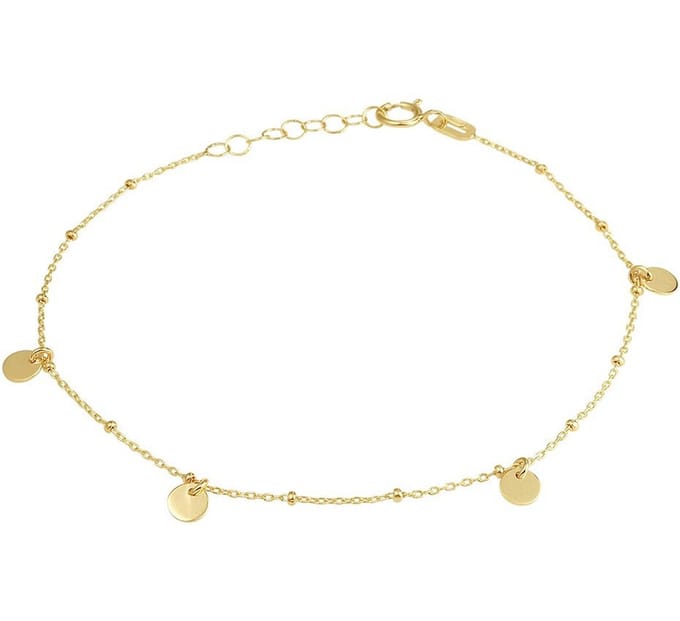 Armband Rondjes 16 + 2 Cm 14K Geelgoud