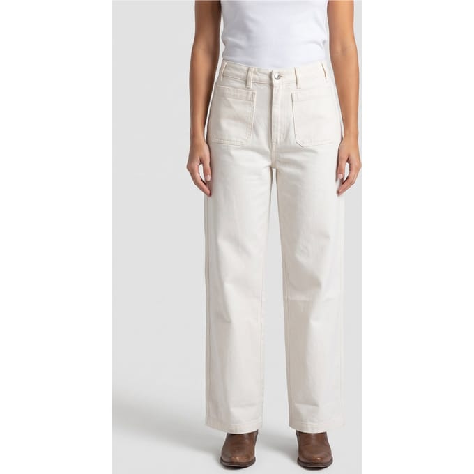 ARKET Lupine Flared Rigid White Taglia: W44 | Pantaloni Outlet | Donna | Bianco