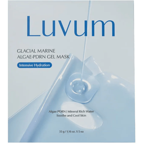 Luvum Glacier zeewier-PDRN gelmasker 5 vellen/doos
