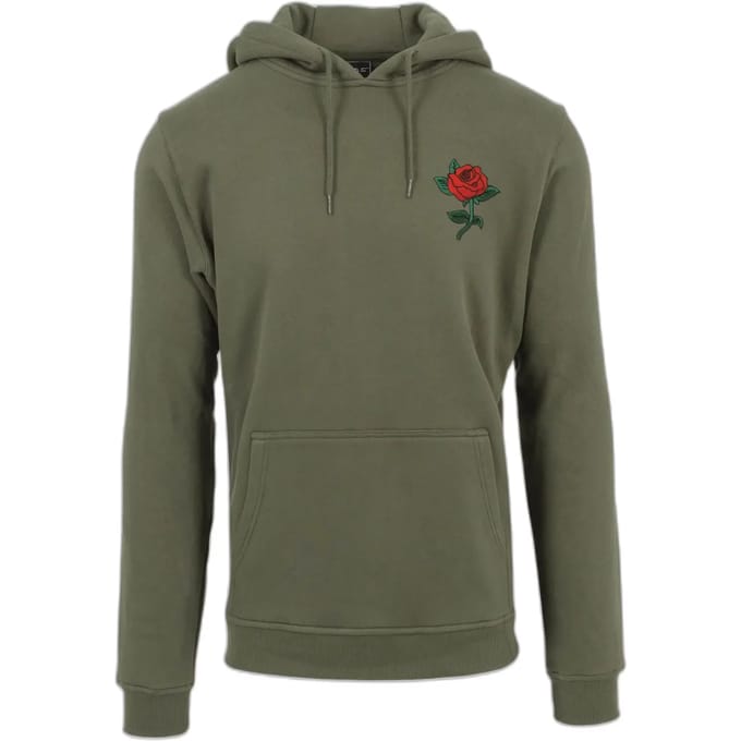 Mister Tee - Rose Hoodie/trui - S - Olijfgroen
