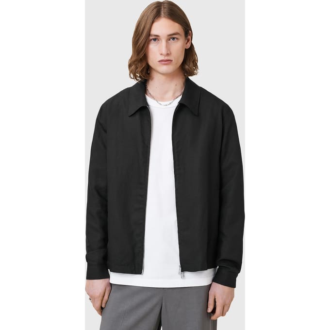 AllSaints Bradner Jacket Black Taglia: S | Giacche leggere Outlet | Uomo | Nero