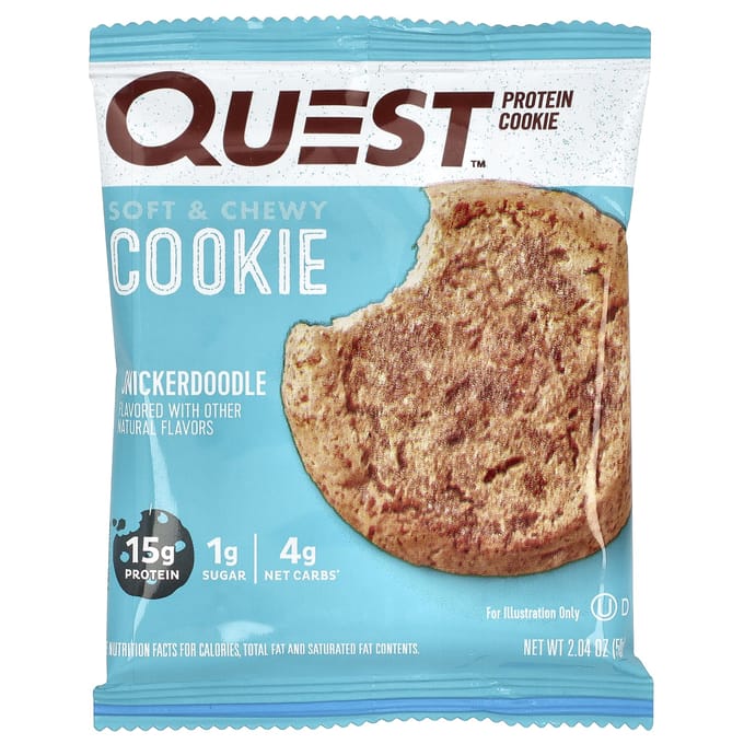 Quest Nutrition, Biscuits Protéinés, Snickerdoodles, 12 Unités, 2,04 oz (58 g) Chaque