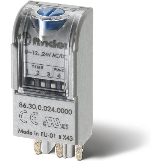 Finder 86.30 Multifunctionele Timer Module 12-24V AC/DC - 86.30.0.024.0000