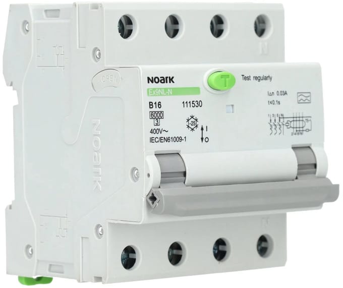 Noark aardlekautomaat B16 3P+N 30mA Type A (111530)