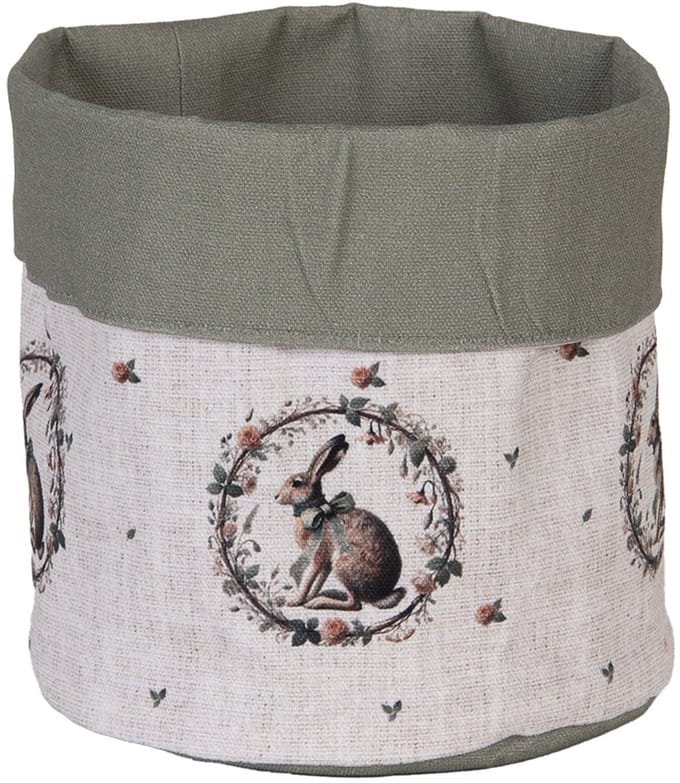 Clayre & Eef Broodmand Ø 15x16 cm Beige Katoen