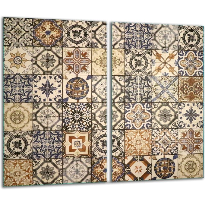 TMK ArtDeko - Glas Snijplank - Inductie - 2x 30x52 cm - Decoratief