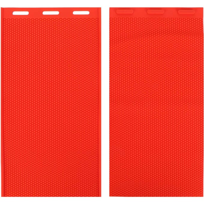 2 Stuks 5.4mm Bijenwas Plaat DIY Rubberen Wafelraam Basis Persvorm Bijenteelt Accessoire Rood red