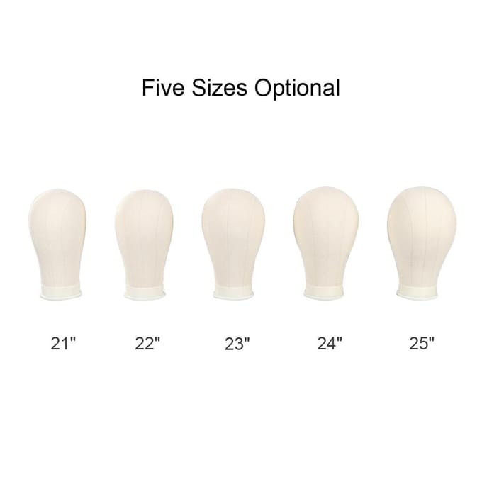 Kurk Canvas Blok Hoofd Mannequin Hoofd Pruik Display Styling Hoofd Mannequin Canvas Hoofd 24 gray