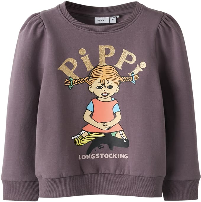 NAME IT - NMFSOVEJ PIPPI SWEAT BRU SKY - Meisjes - Sweaters