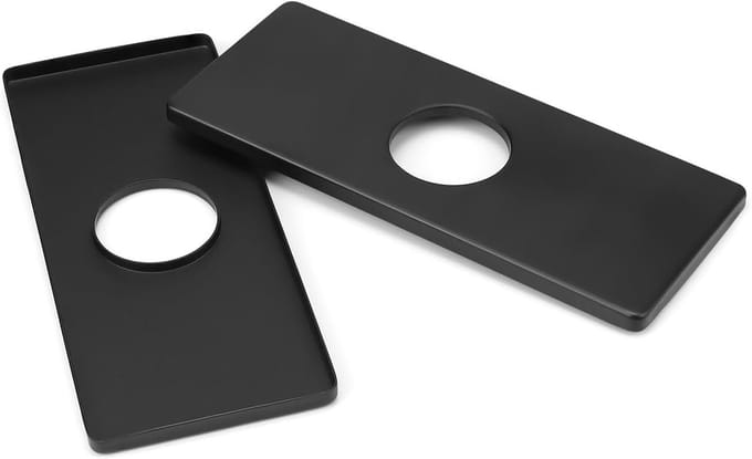 Set van 2 Perforated Platen voor Keuken- en Badkamerspoelbak, RVS Tap Basisplaat, Rectangular Ontwerp voor Waterafvoer
