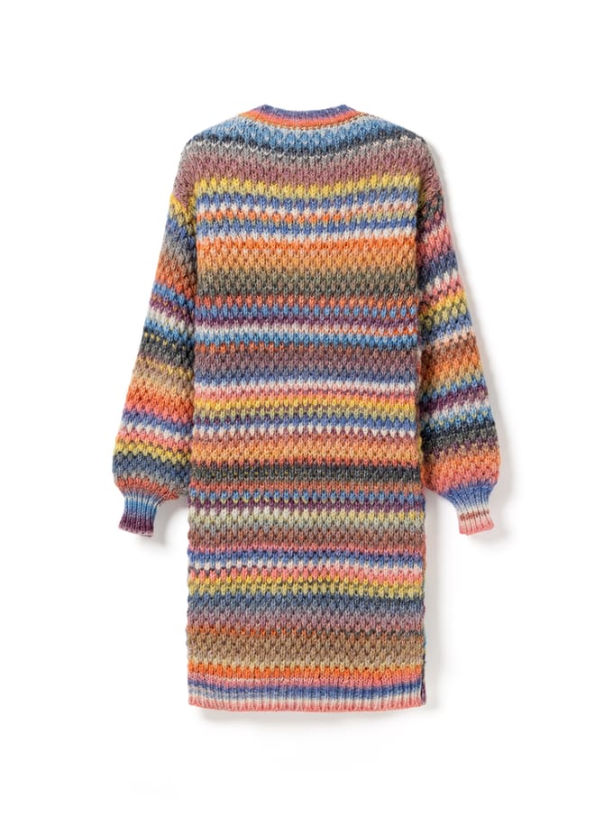 Gio gebreide cardigan in veelkleurig